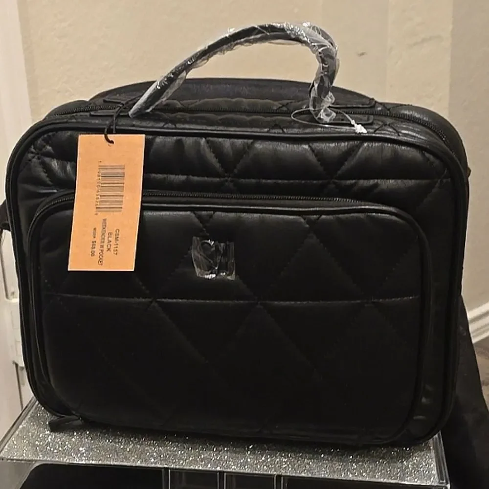 Steve Madden Quilted Weekender‎ w/Pocket- Black